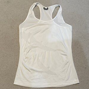 Oiselle sz M Flyte White racerback running tank